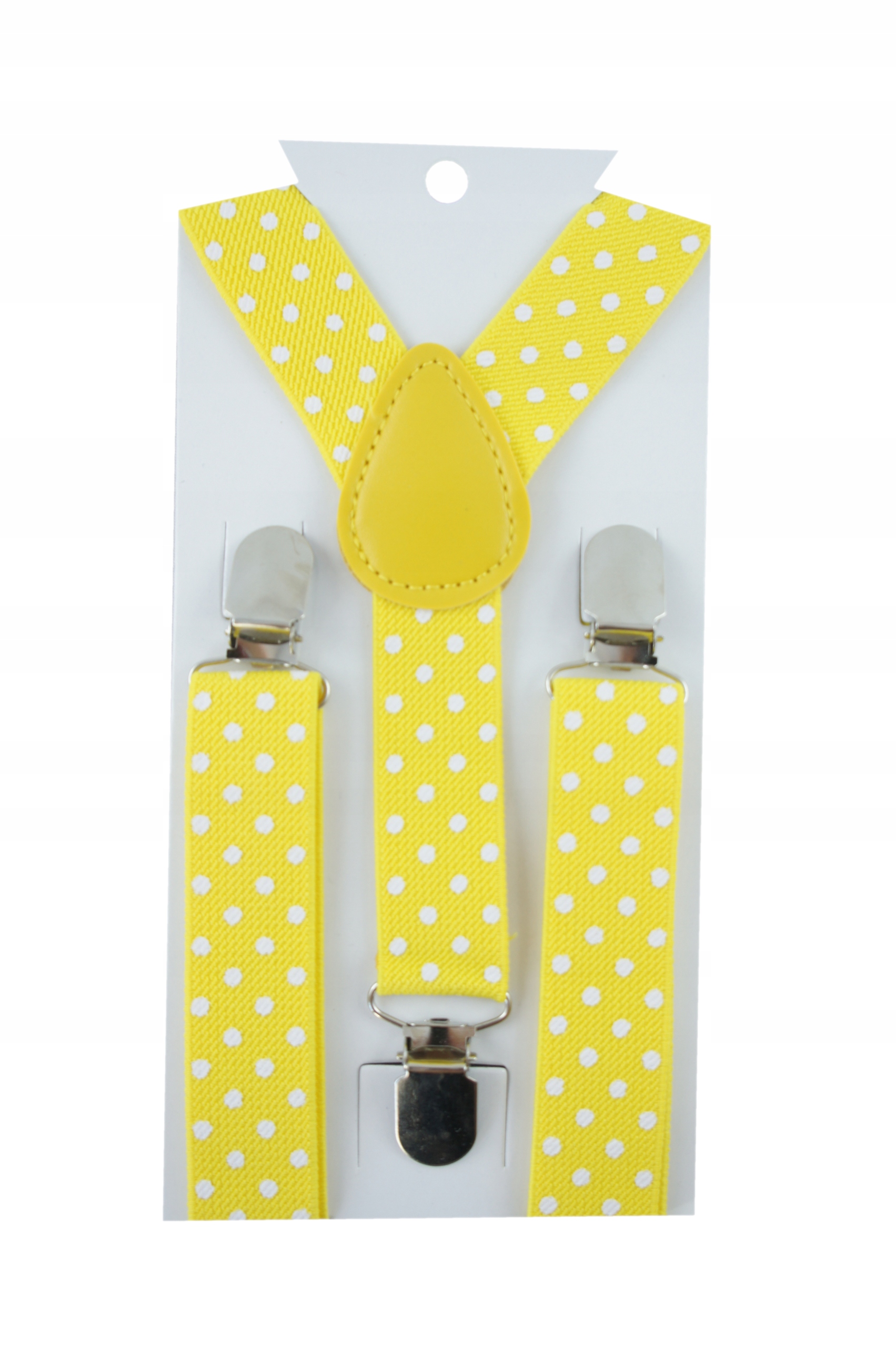 

Żółte szelki dziecięce W Kropki r.uniwer 1-8lat