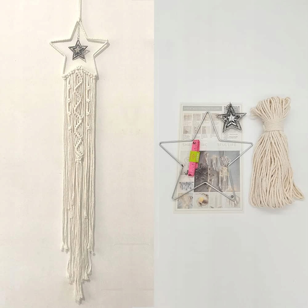 Makrama Łapacz snów dekoracja na ścianę DIY - ZESTAW 2 SZT Marka Inna