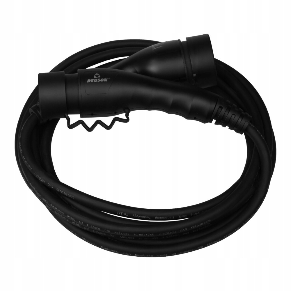 Kabel pro nabíjení elektrických automobilů Ac 230V 32A 7.3 kW 5 m Typ 2 IP54