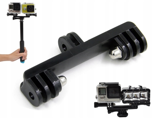 

Trójnik podwójny uchwyt do 2 kamer Xiaomi Yi 1 4K