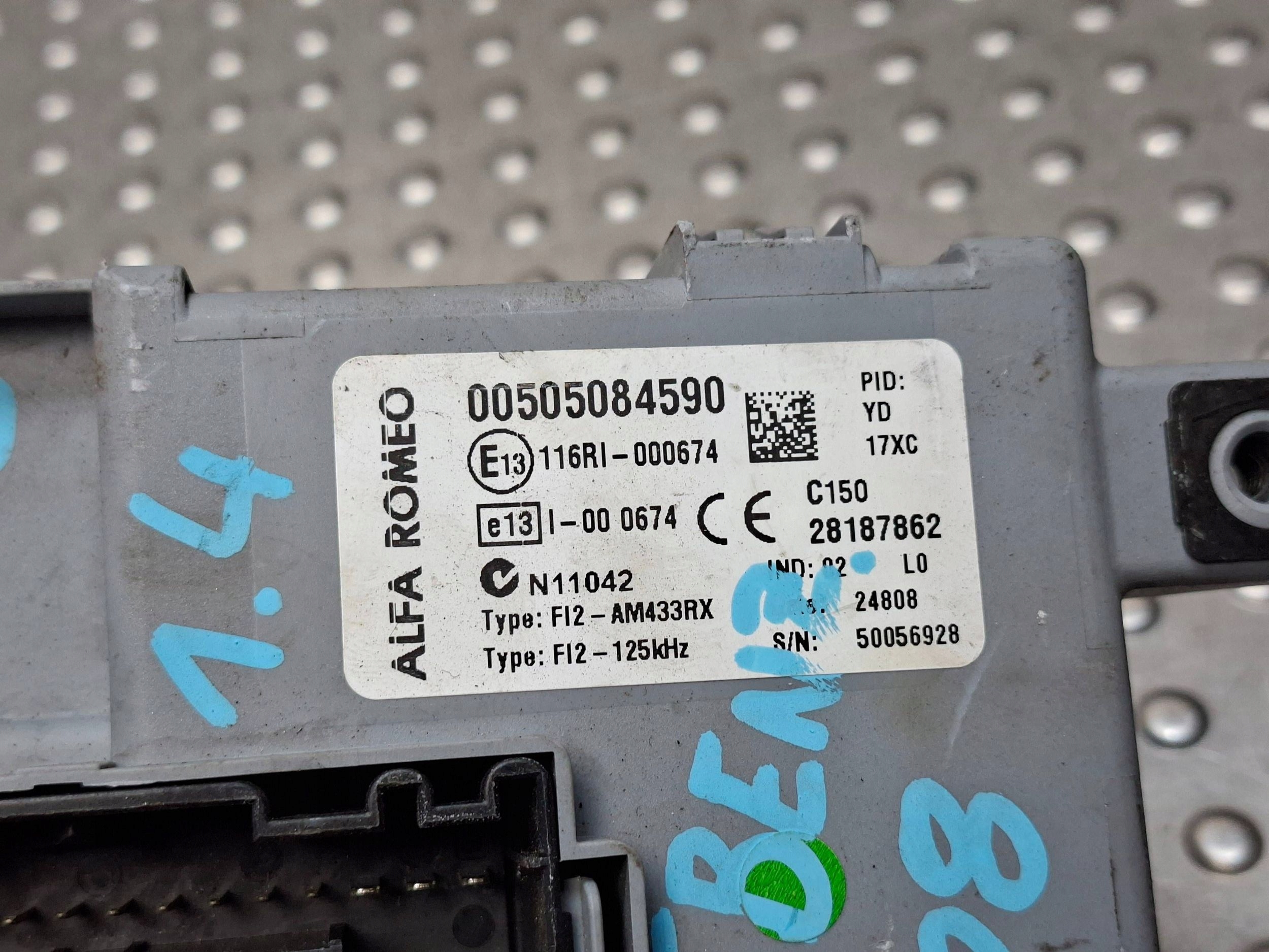 module control unit BSI ALFA ROMEO MITO 08- 505084590