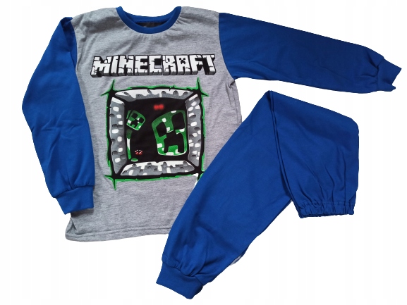 

Piżama bawełniana bluzka spodnie 140 Minecraft