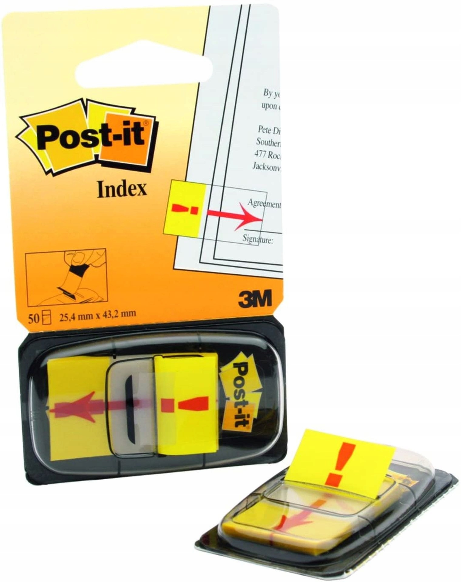 ZAKŁADKI INDEKSUJĄCE POST-IT 25,4x43,2 SYMBOL *!*