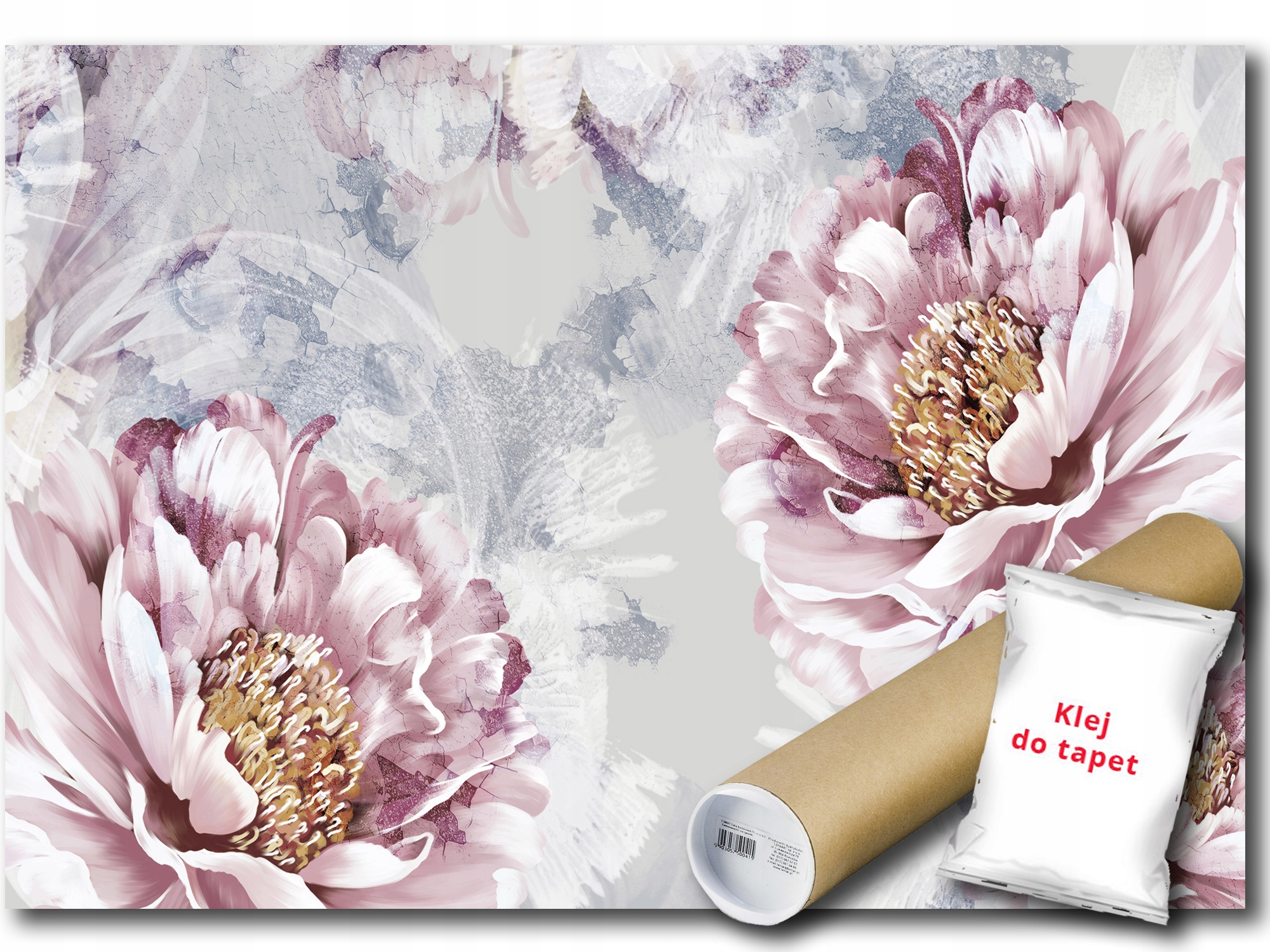 Vinylová Fototapeta Květiny Rostliny Pivoňky Stěna Struktura Obraz 152x104