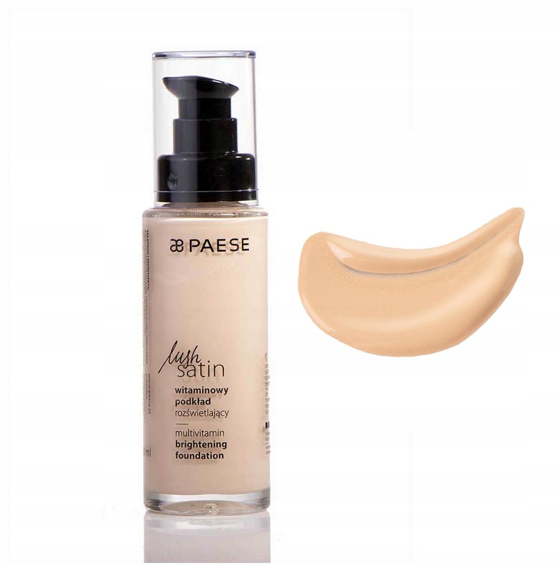 2x Paese Lush Satin 31 Ciepły Beż Podkład 30ml