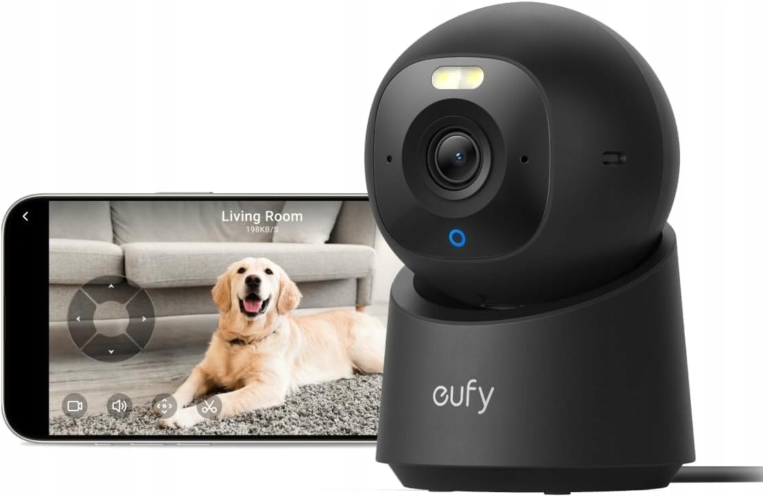 Kamera wewnętrzna Eufy Indoor Cam E30 Czarna 4K Homekit