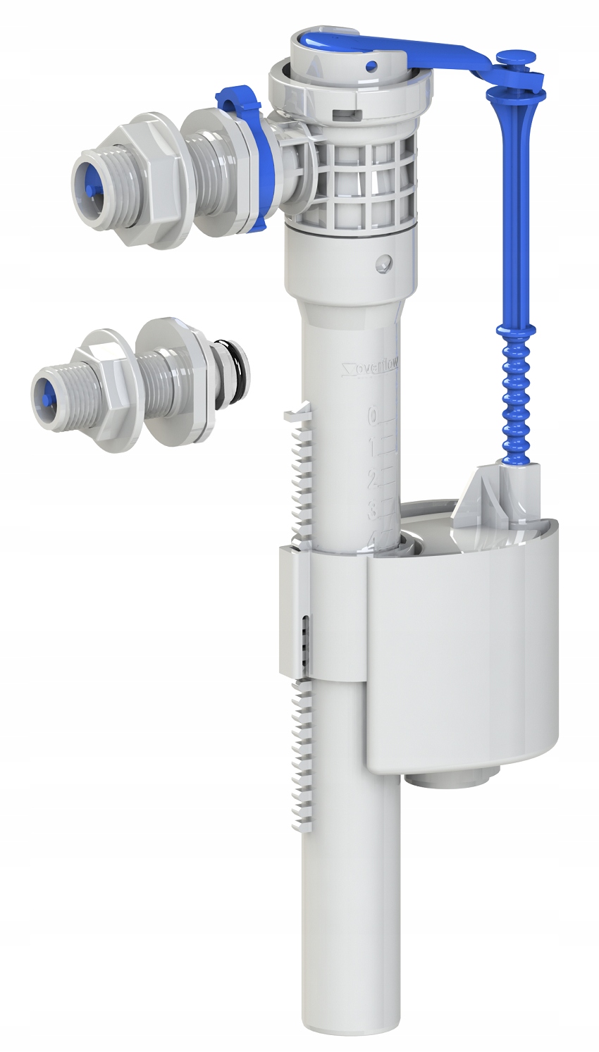 Universalus bakelio užpildymo vožtuvas 1/2" 3/8" šoninis Kinstale
