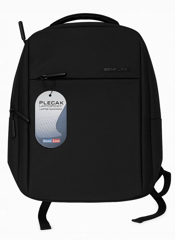 Plecak Semi Line na laptop 20-40 l czarny 1 komorowy lekki