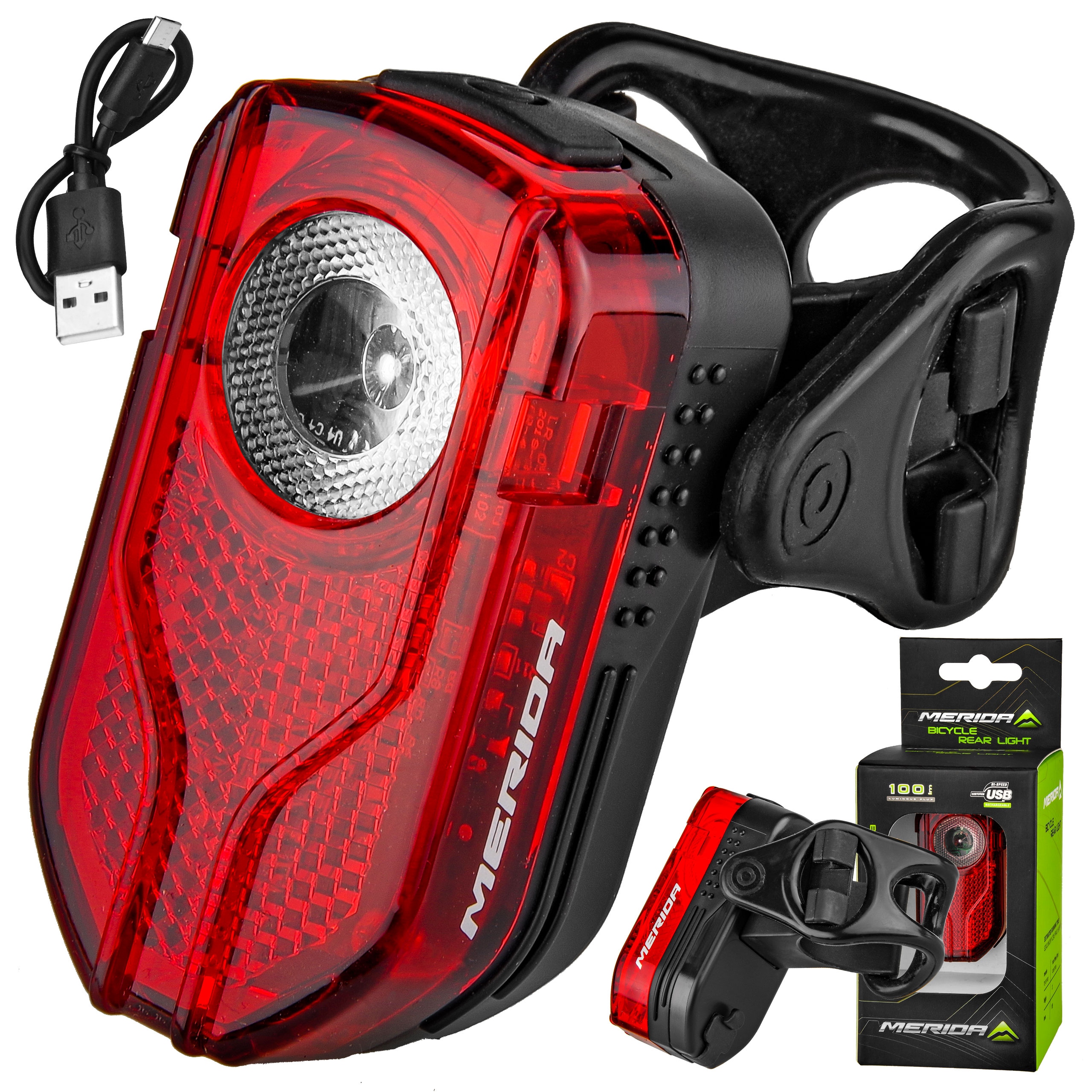 

Tylna Lampka Merida HL-MD087 Usb 3 Tryby 100 LM