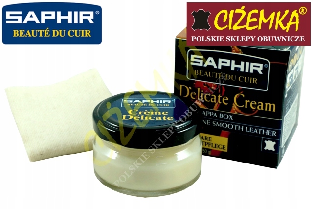 SAPHIR DELICATE KREM CZYSZCZENIA SKÓR JAGNIĘCYCH Model SAPHIR GEL