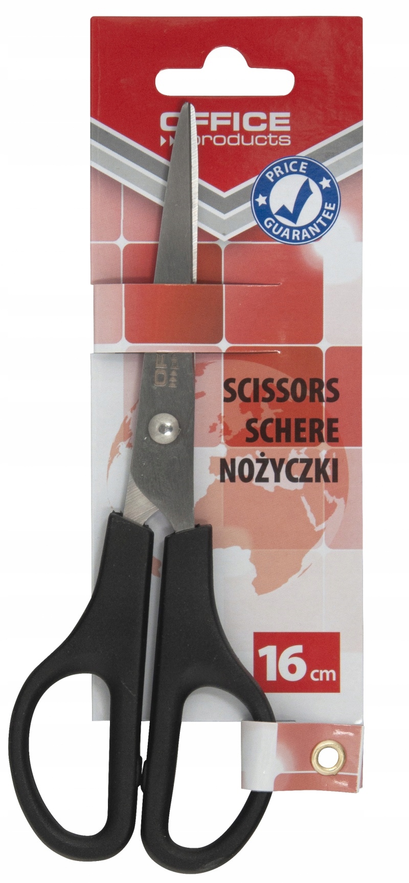 

Nożyczki biurowe klasyczne 16cm czarne