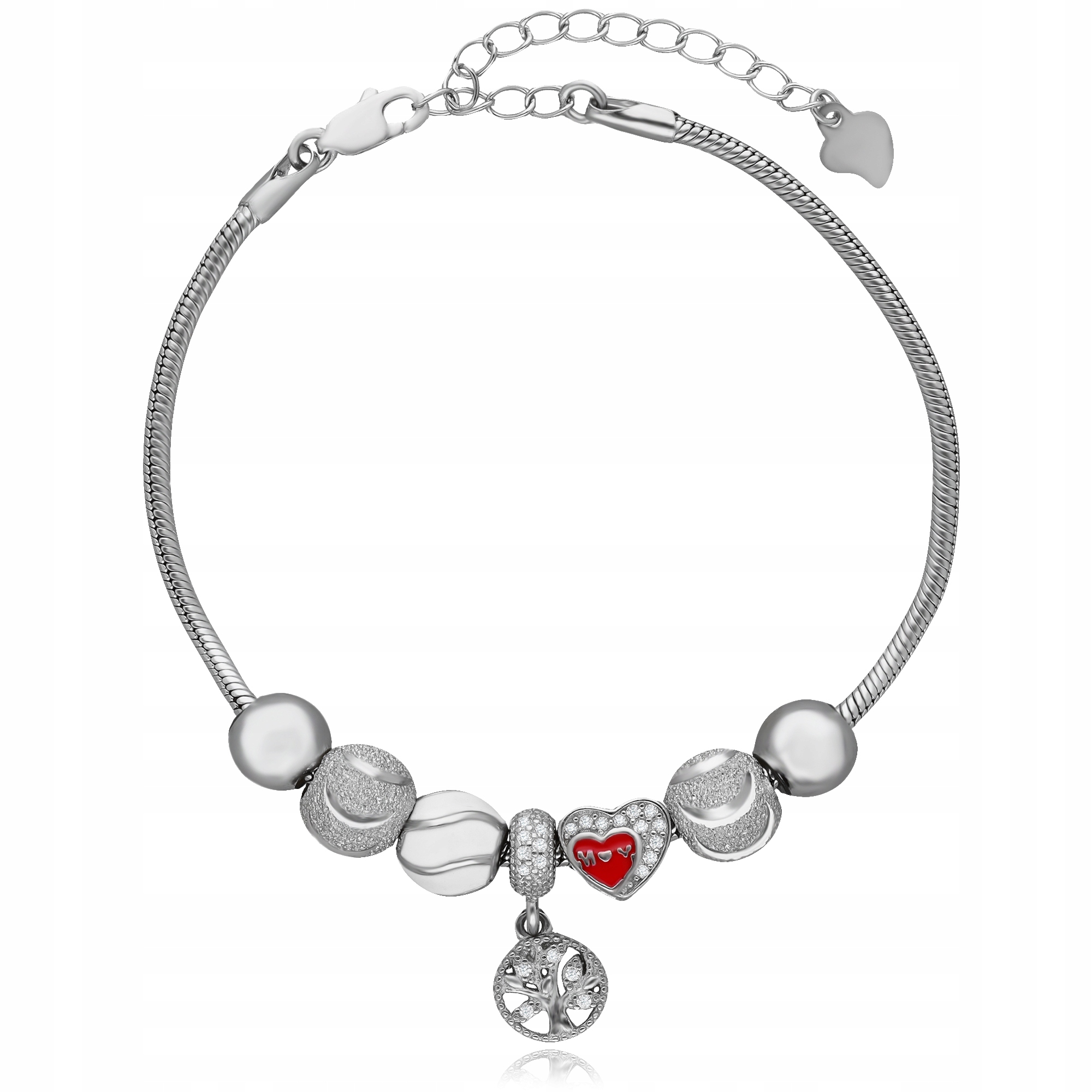 Stříbrný Dámský Náramek S Přívěskem Beads Stromek