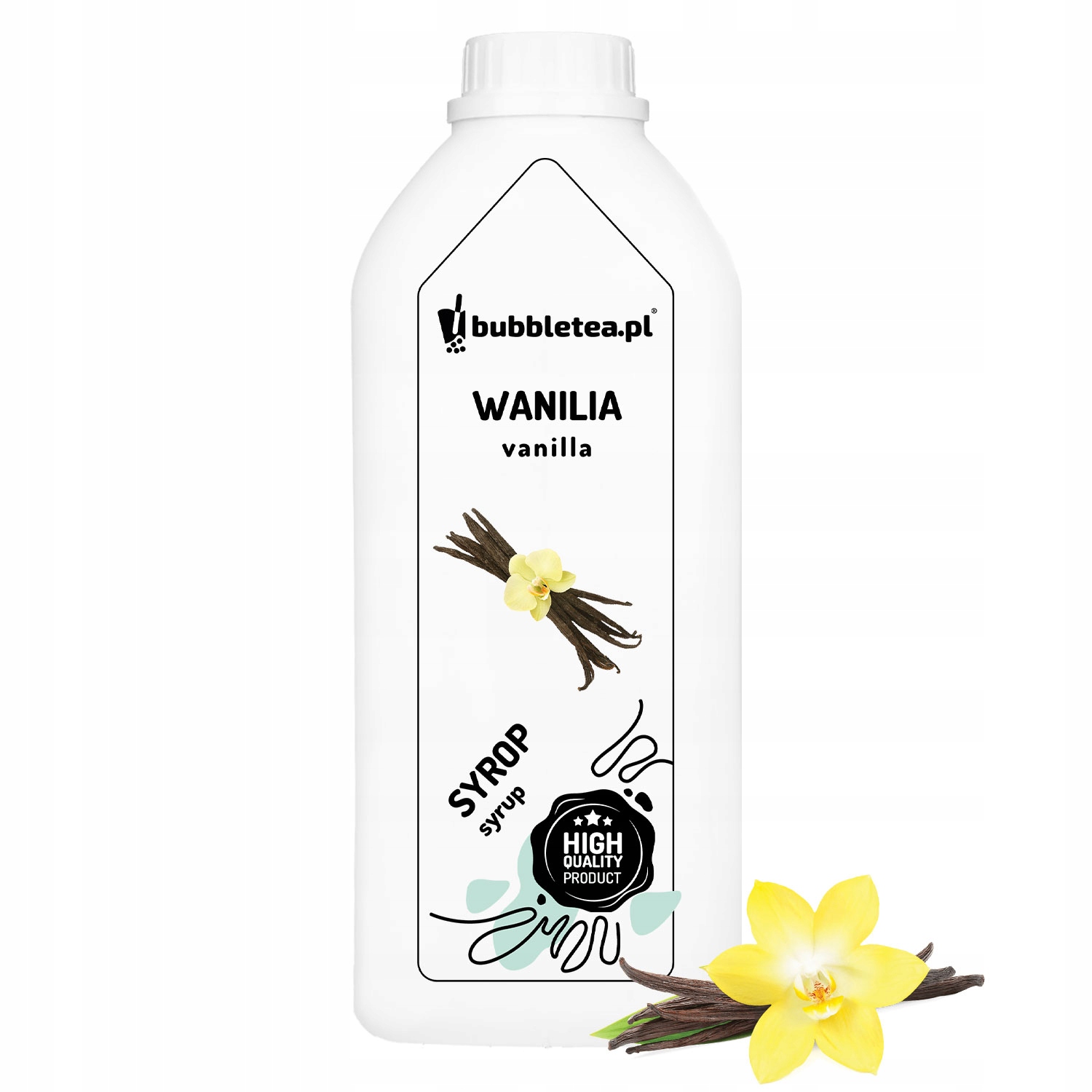 Bubble Tea Syrop Waniliowy Wanilia 2,5 kg sok koncentrat Crazy Bubble