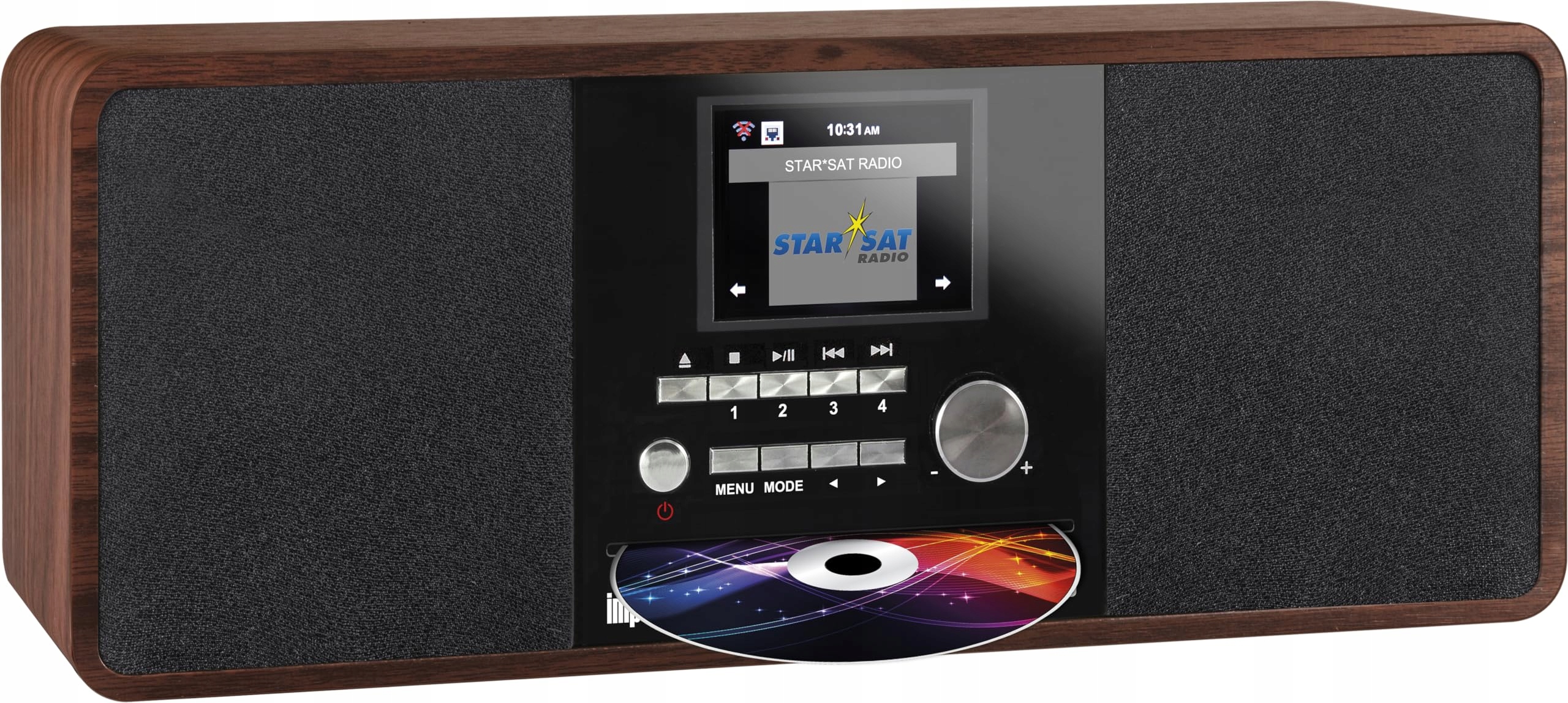 Imperial Dabman i200 Dab+ Radio s CD přehrávačem, hnědé