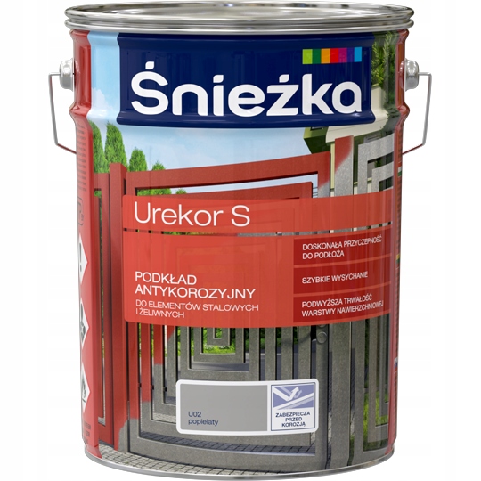 Śnieżka Urekor S podkład antykorozyjny Popielaty 5l