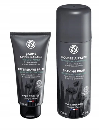 Homme Sensitive Zestaw: pianka do golenia + balsam