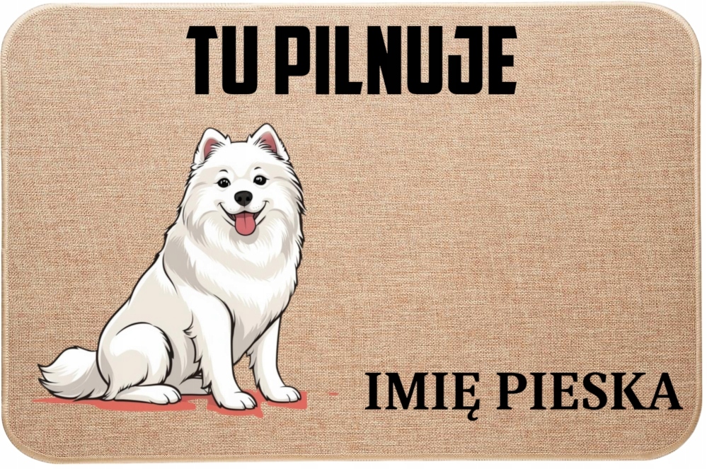 Ľanová Vstupná Stieračka Tu Stráži Meno Samoyed