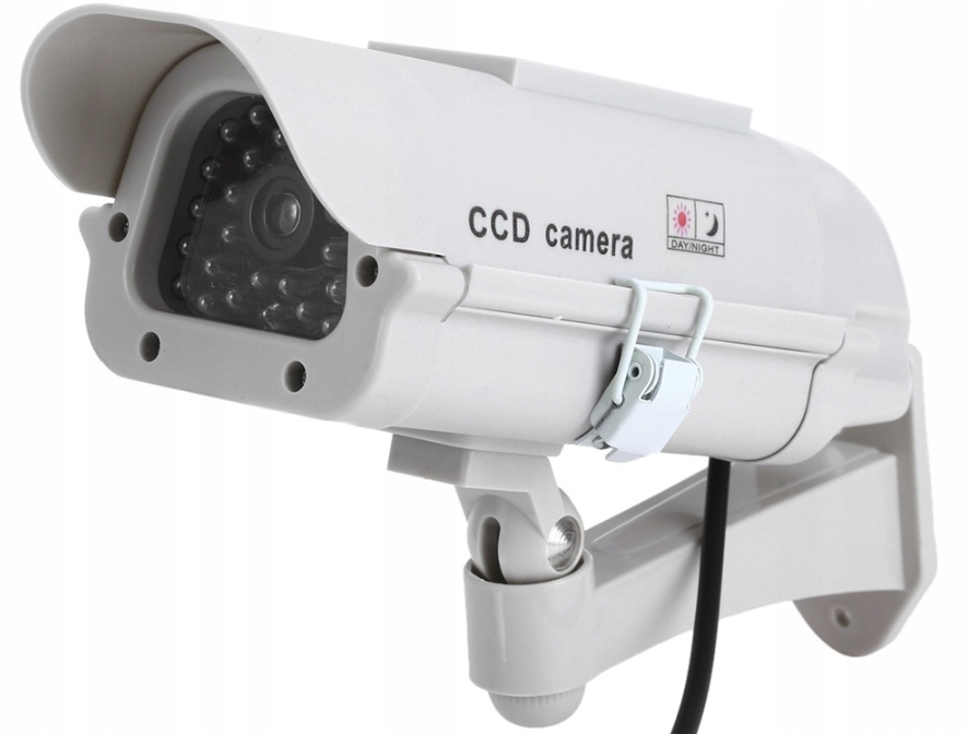 ATRAPA KAMERY PRZEMYSŁOWEJ MIGAJĄCA DIODA SOLAR Kolor biały