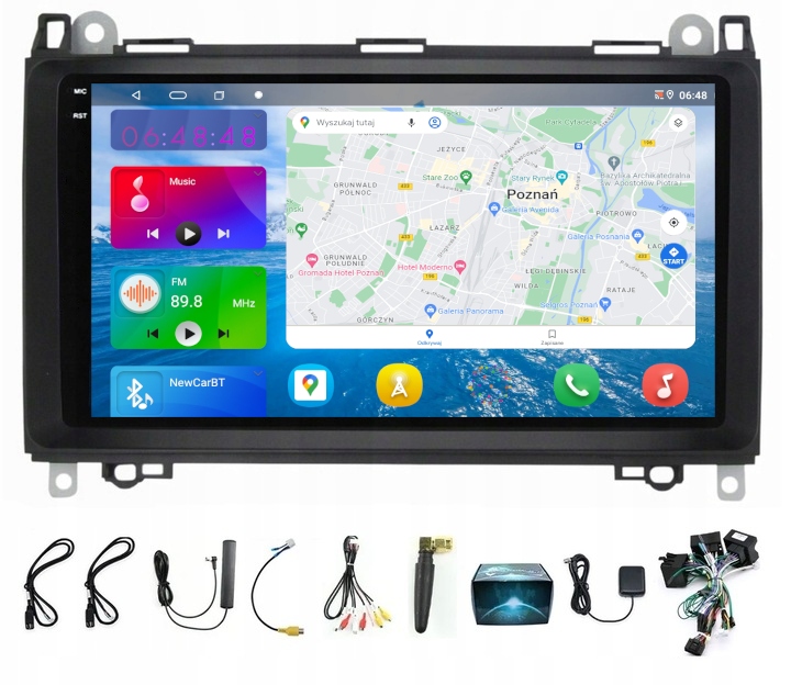 Rádio Navigácia Gps Android Bt Usb Wifi Vw Crafter 2006-2017 64GB Modem Sim