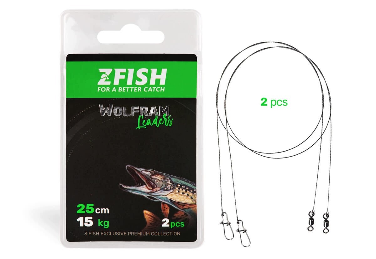 Przypony wolframowe 3Fish 15cm/7kg 2szt Zfish