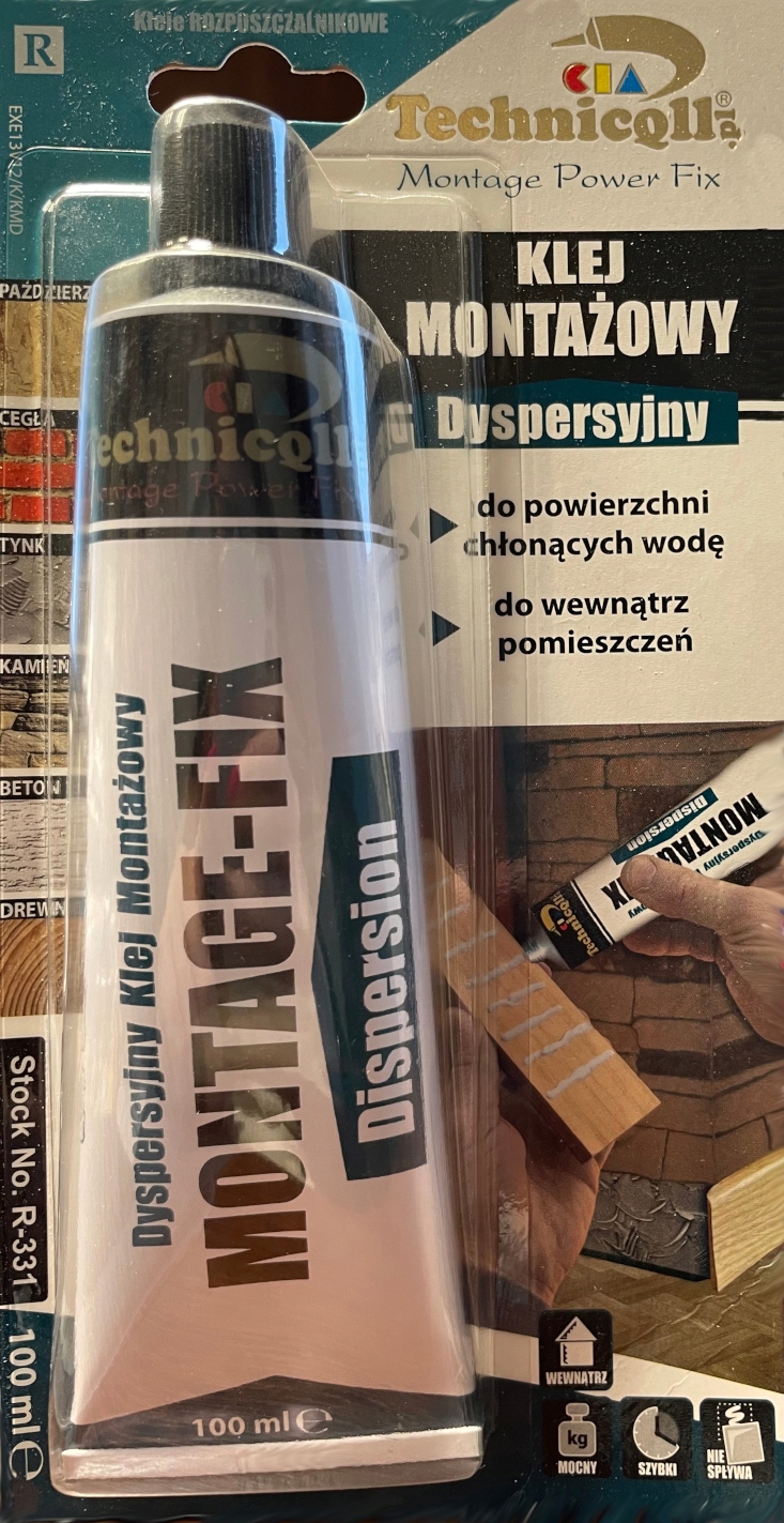 KLEJ MONTAŻOWY DYSPERSYJNY R-331 TECHNICQLL 100ml