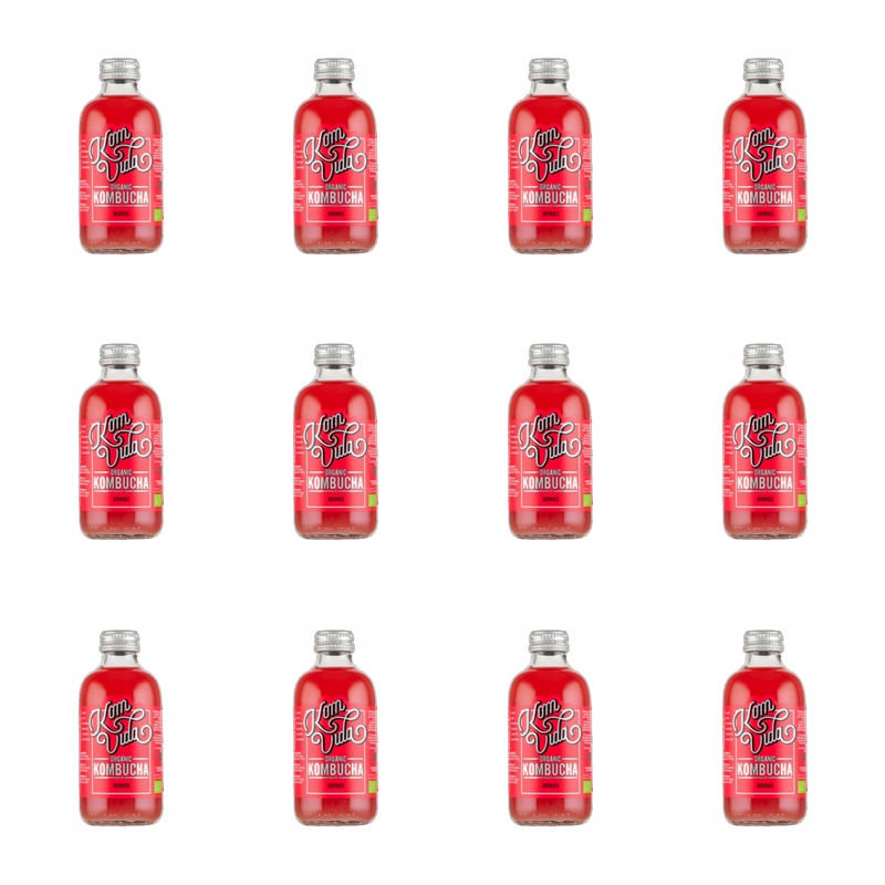 Komvida Organic Kombucha Berryvida Červené ovoce 250 ml X12