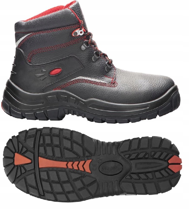 Skórzane Buty Trzewiki Robocze Męskie Z Podnoskiem Hummer S3 46