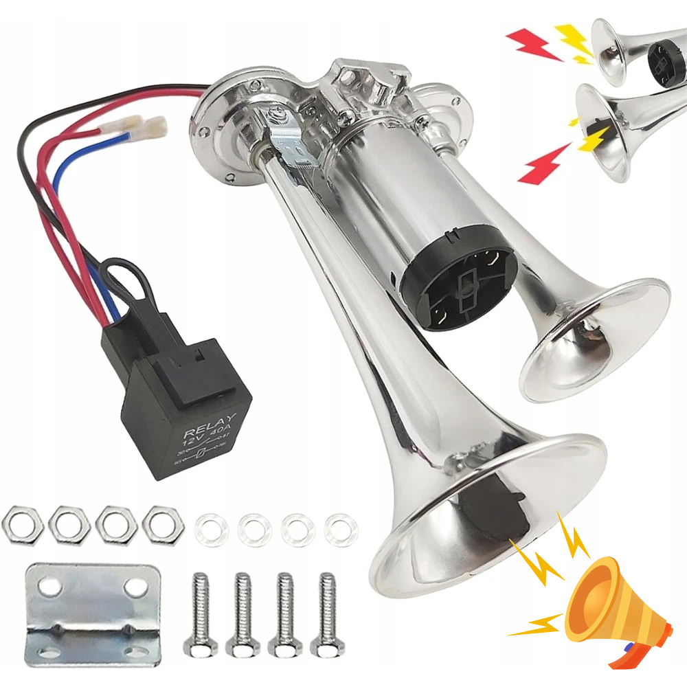 Klakson Fanfara Do 600DB 12V Kamion Hlasitý Pneumatický Signál
