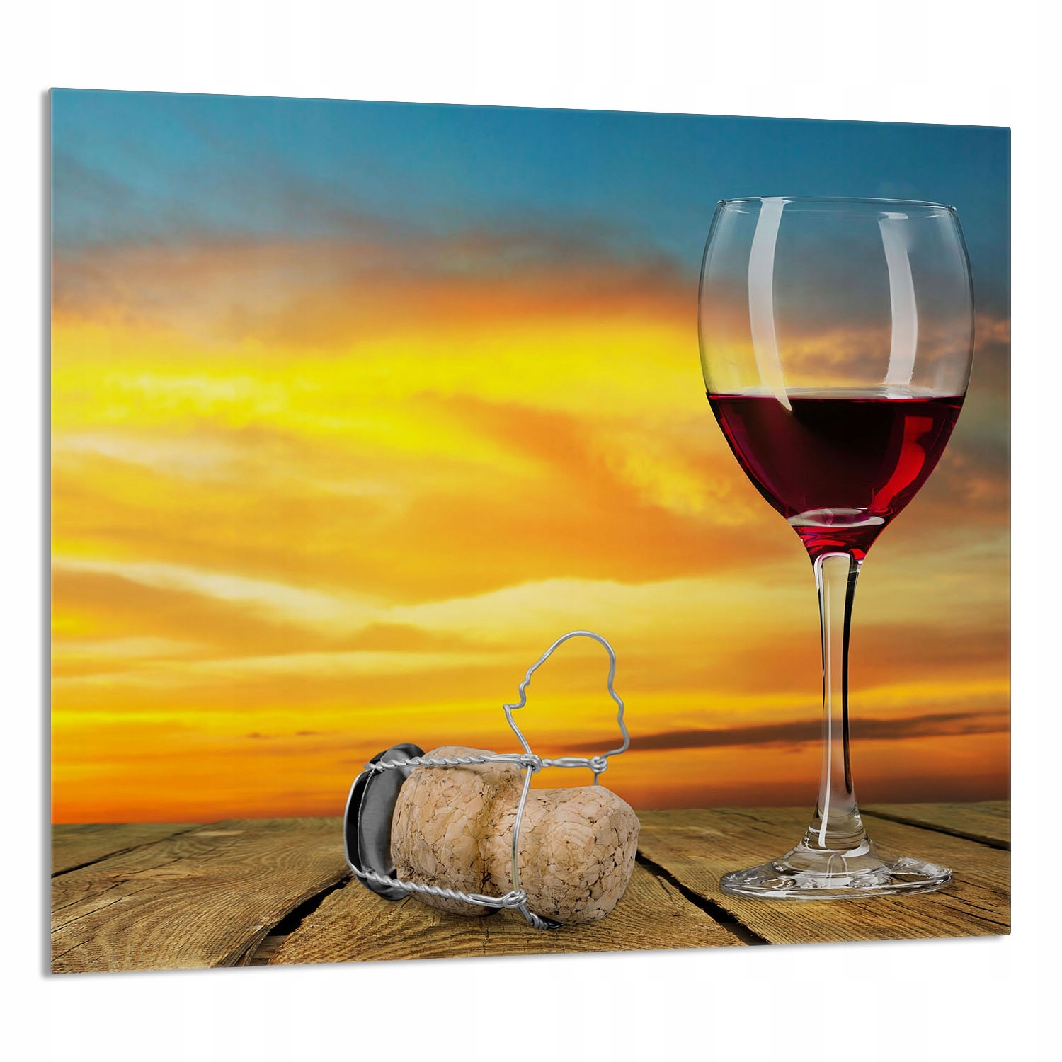 Skleněný Panel Do Kuchyně 65x60 Víno Tvrzené Sklo