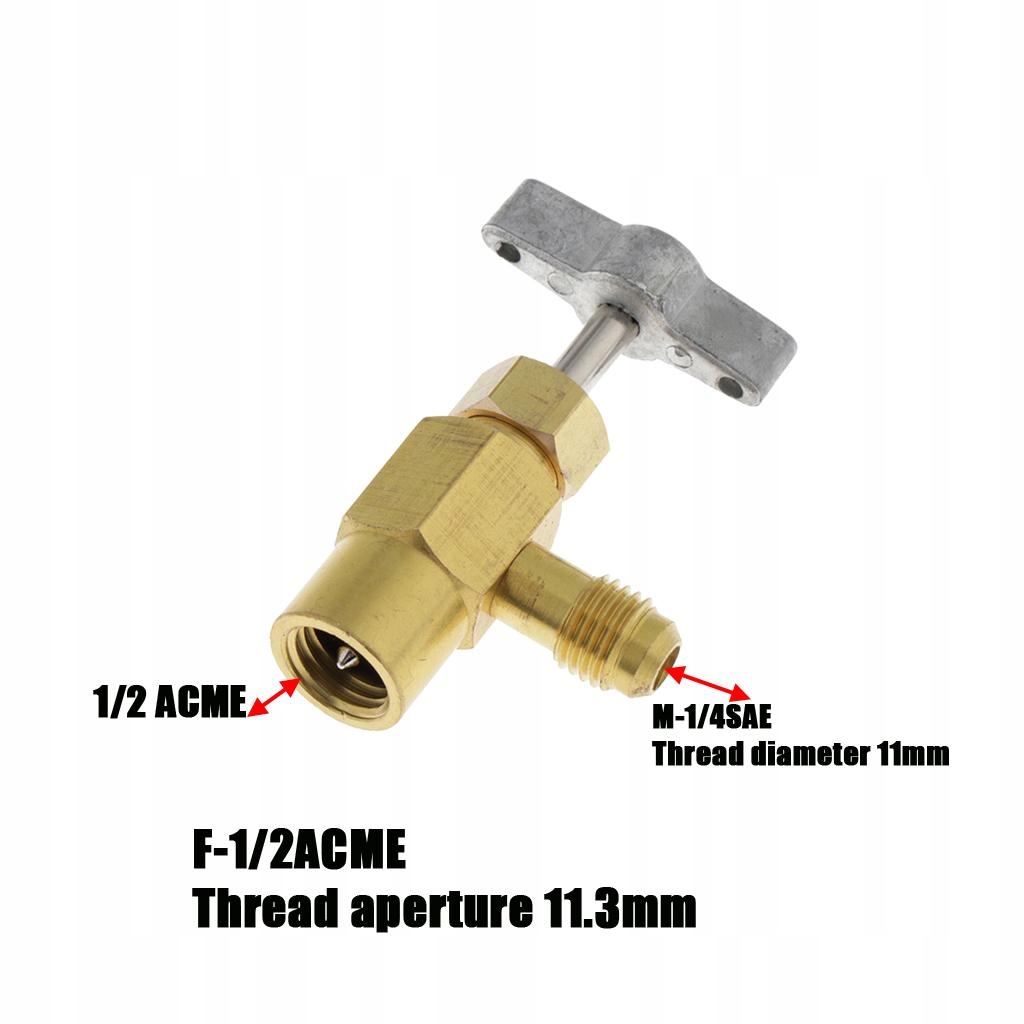 Zawór otwieracza puszek Zawór kranu R134a Rodzaj czynnika R410A