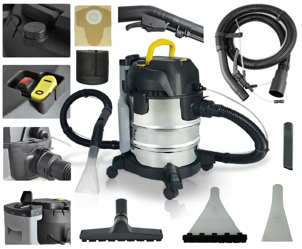 Przemysłowy Odkurzacz Piorący Do Dywanów Tapicerki