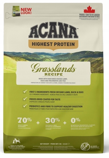 Levně Acana Highest Protein Grasslands Dog 2kg