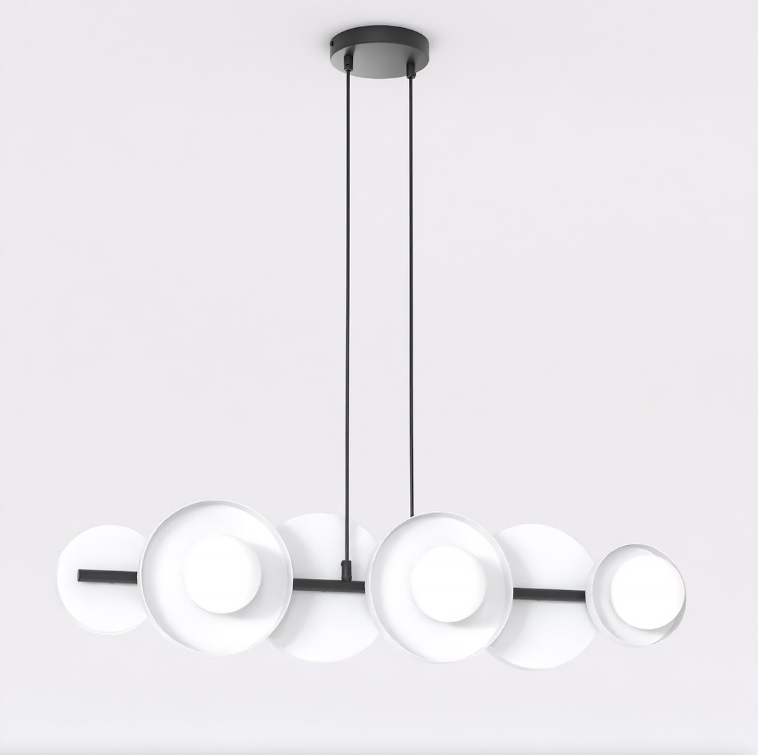 Emibig Model 6 Bl White Závěsná/stropní lampa Černá G9 8W Max Led Bílá