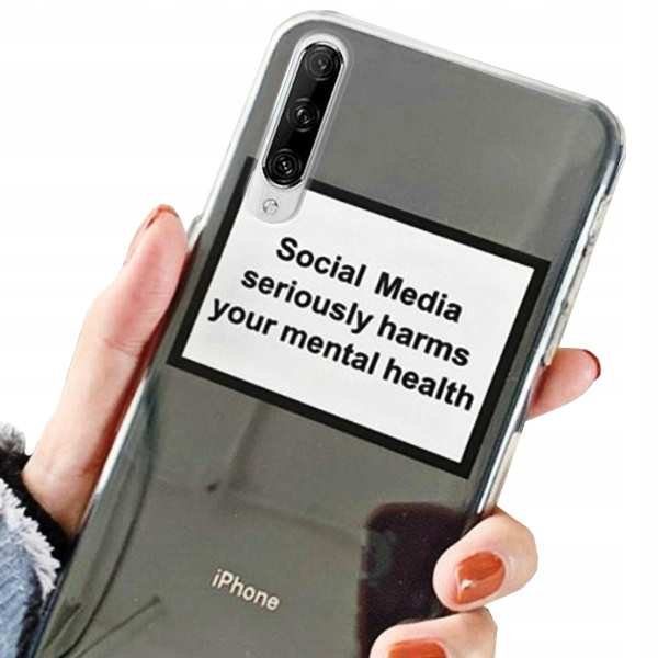 

Etui do Huawei P Smart Pro modne Social + szkło