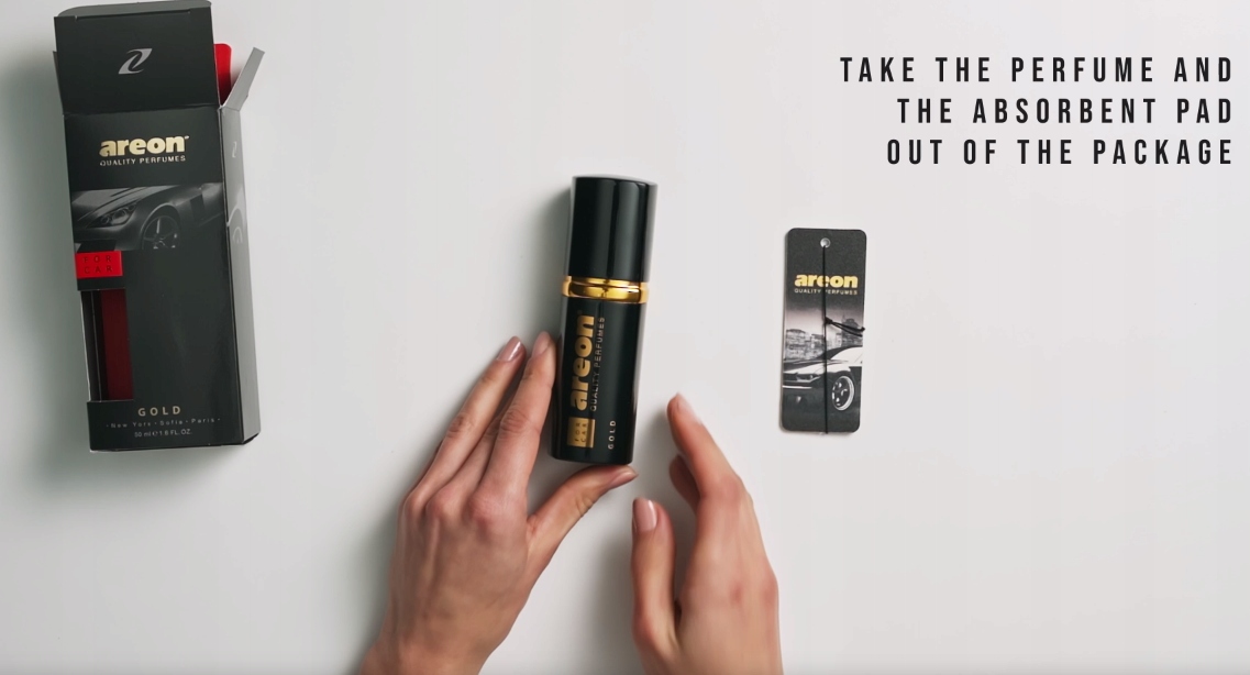 Areon Perfume Gold 50ml Perfumy do Samochodu Auta Biura Domu Złoty Numer katalogowy producenta 3800034960397