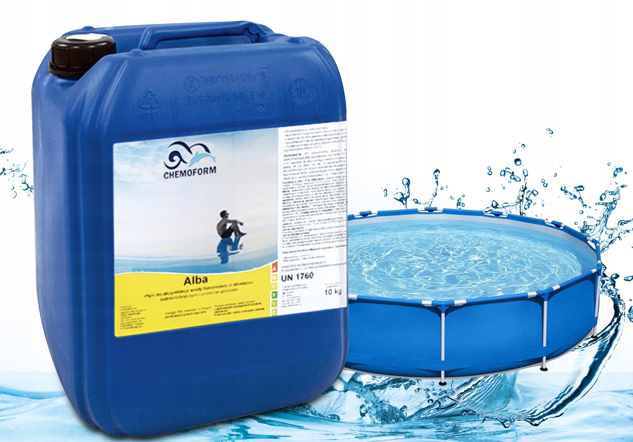 AntyGlon Chemia Basen Koncentrat na Glony Algi Bakterie Alba Chemoform 10 L