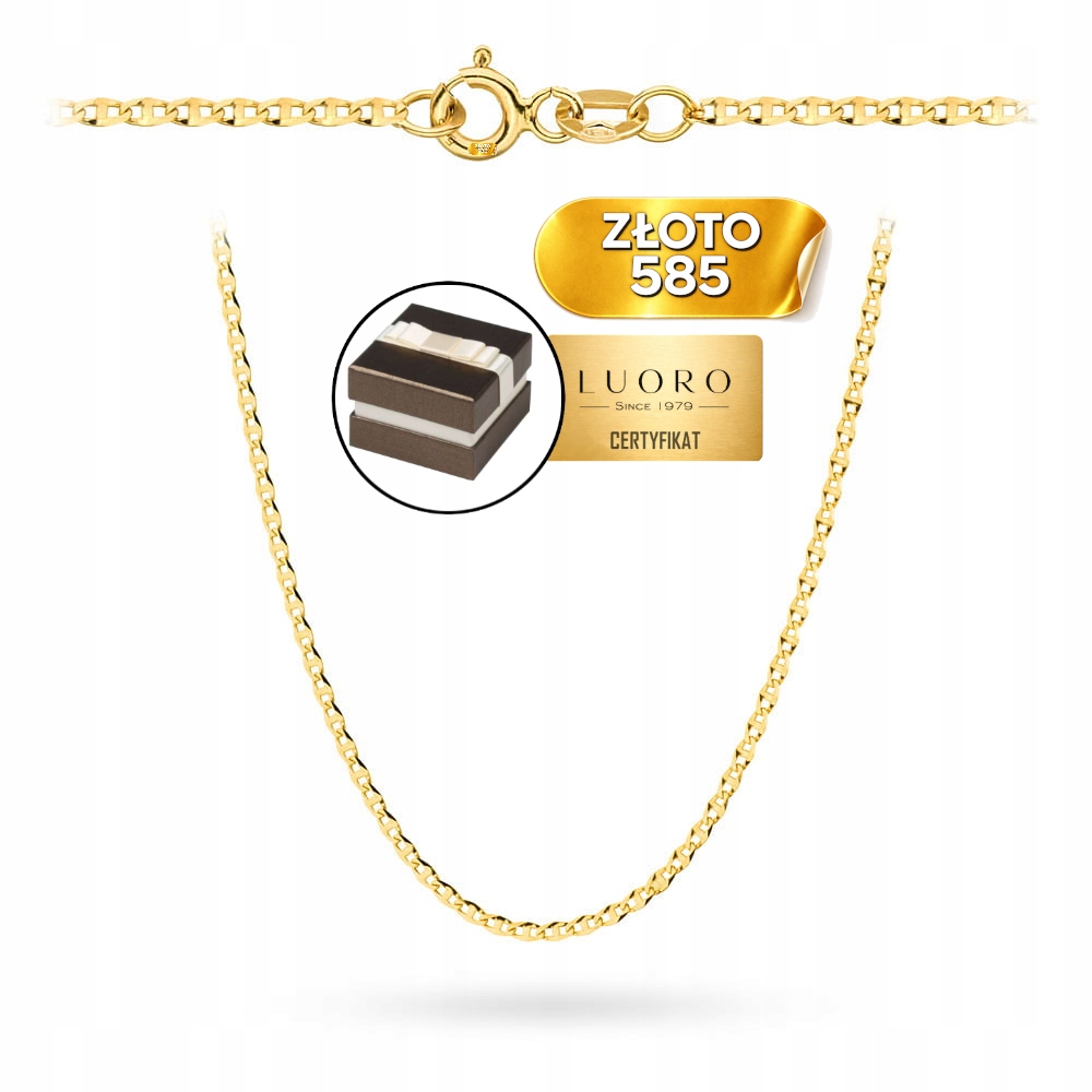 Řetízek Zlatý 585 14K Gucci 45 CM Elegantní, Klasický