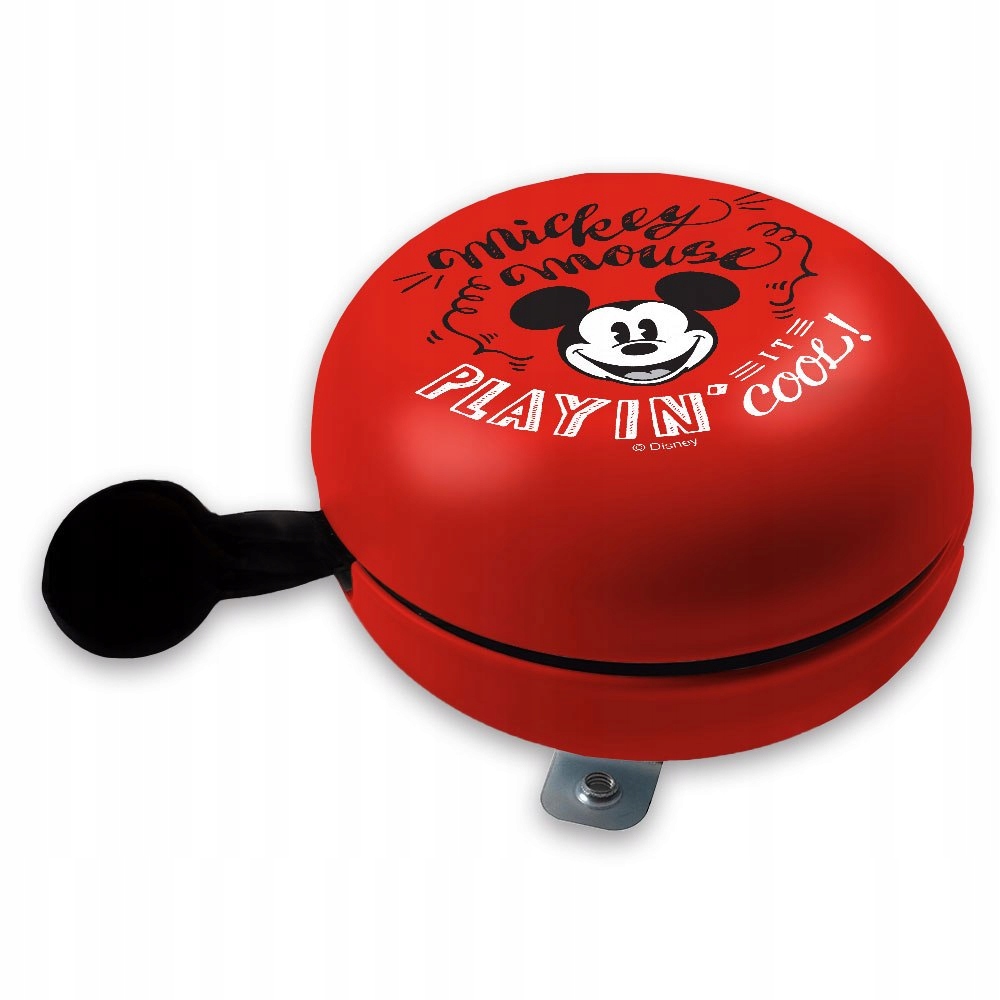 DZWONEK DO ROWERU RETRO MICKEY RED VINTAGE Kolor dominujący pomarańcze i czerwienie