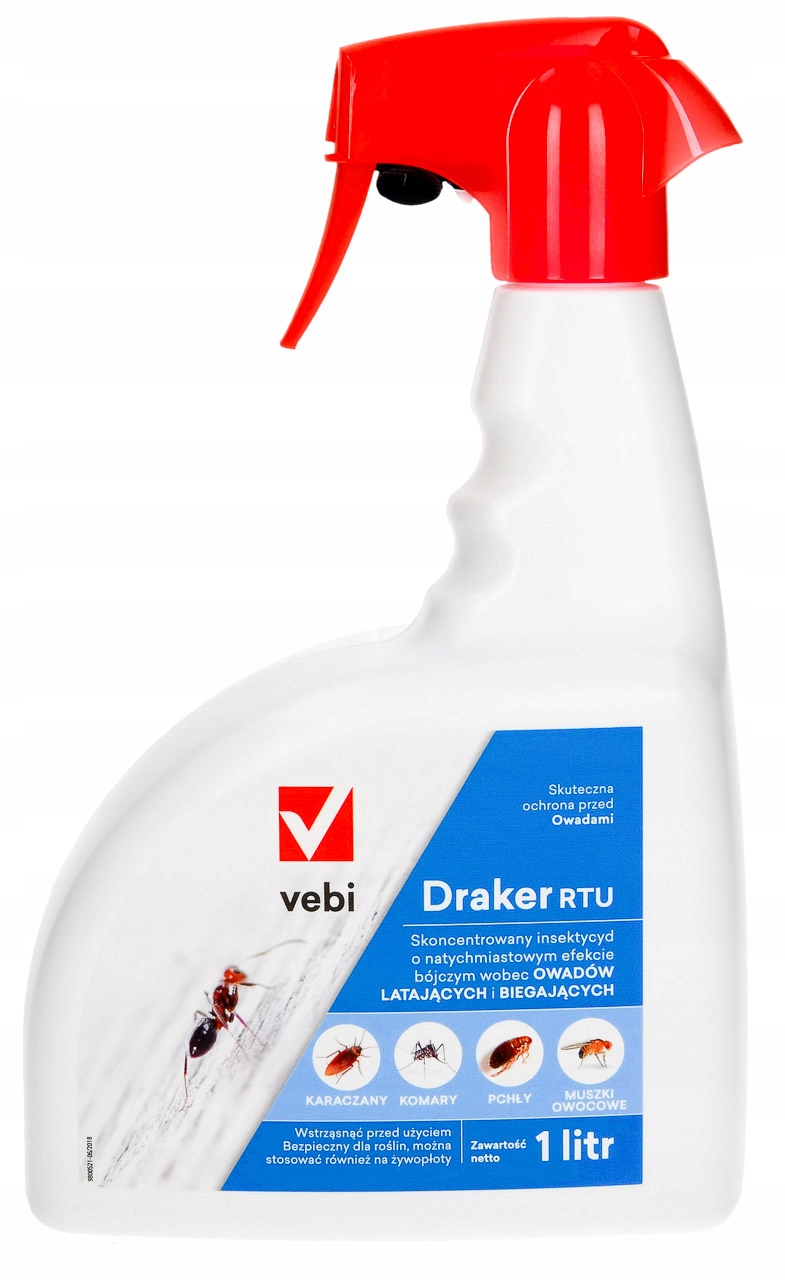 

Spray Środek Na Pluskwy Karaluchy Pchły Draker 1L