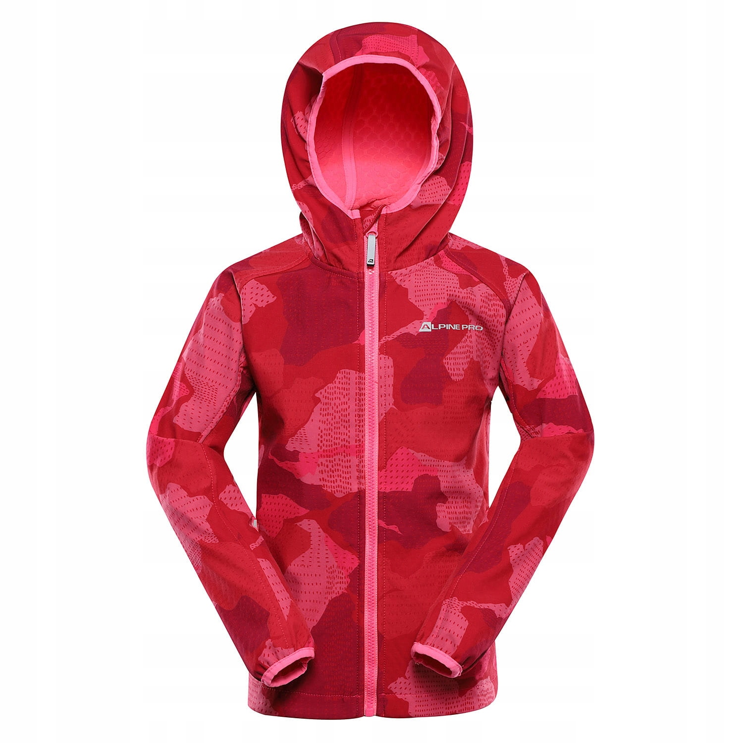 Kurtka dziecięca trekkingowa softshell Alpine Pro Ezoro różowy r.164-170