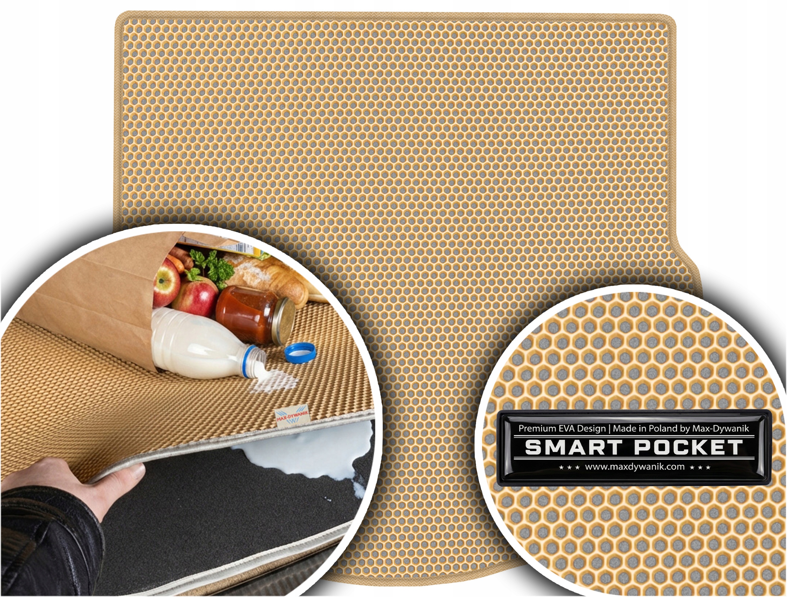 Renault Laguna III Coupe 2007-2015 Vložka do kufru Eva Smart Pocket Béžová