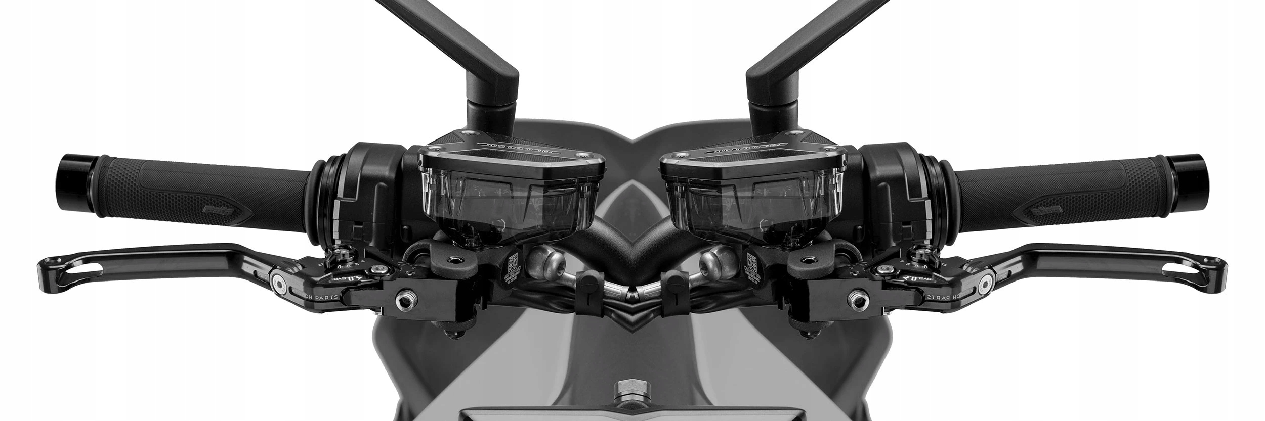 Klamki Puig do Yamaha Fz MT-07 MT-09 Tenere z zawiasem czarne