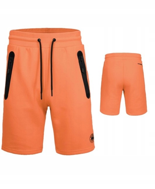 Pitbull West Coast Pánské Teplákové Kraťasy D0GWOOD Oranžové 3XL