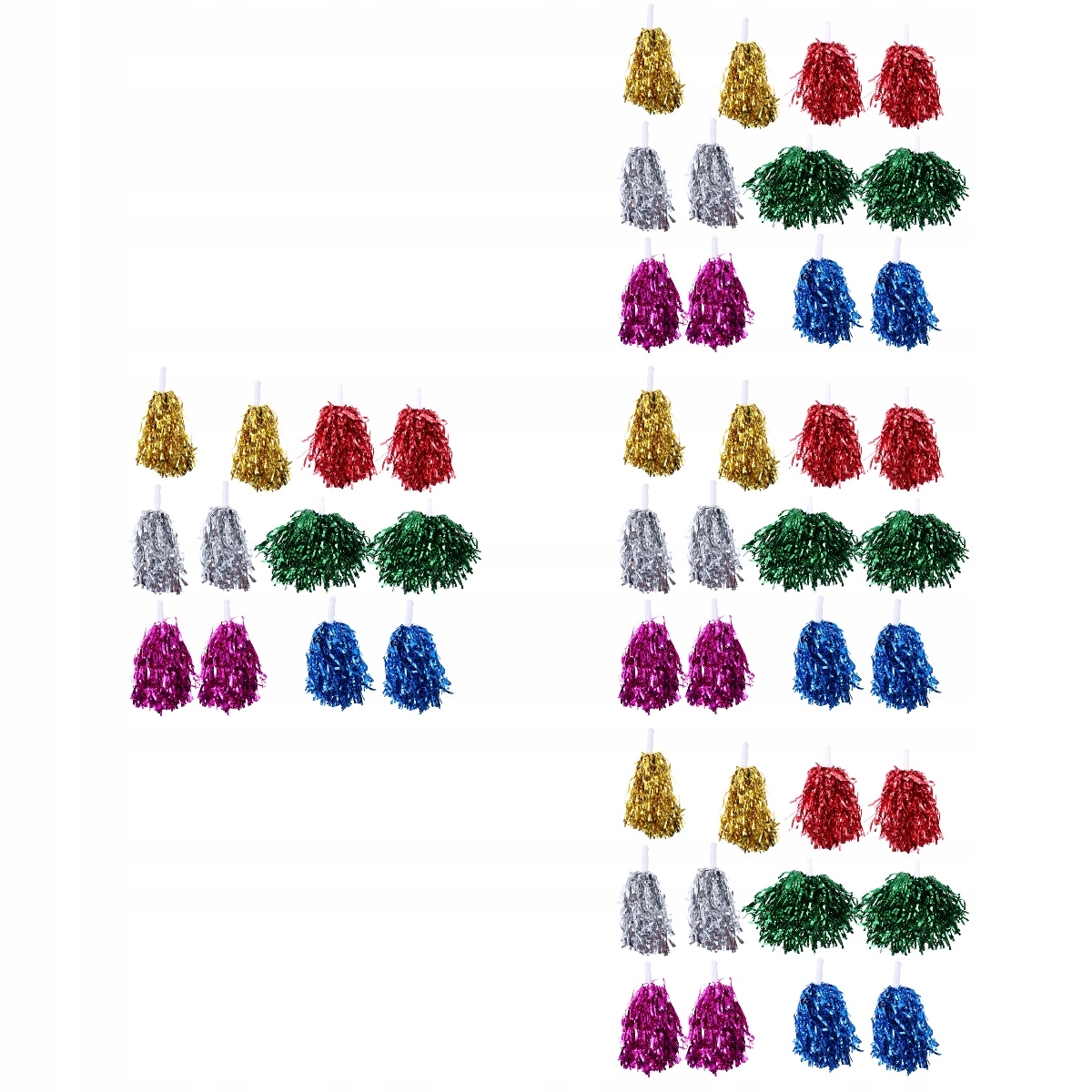 RÓŻOWE POM POMSY KRĄŻEK DO SZEROKOŚCI 48 SZT