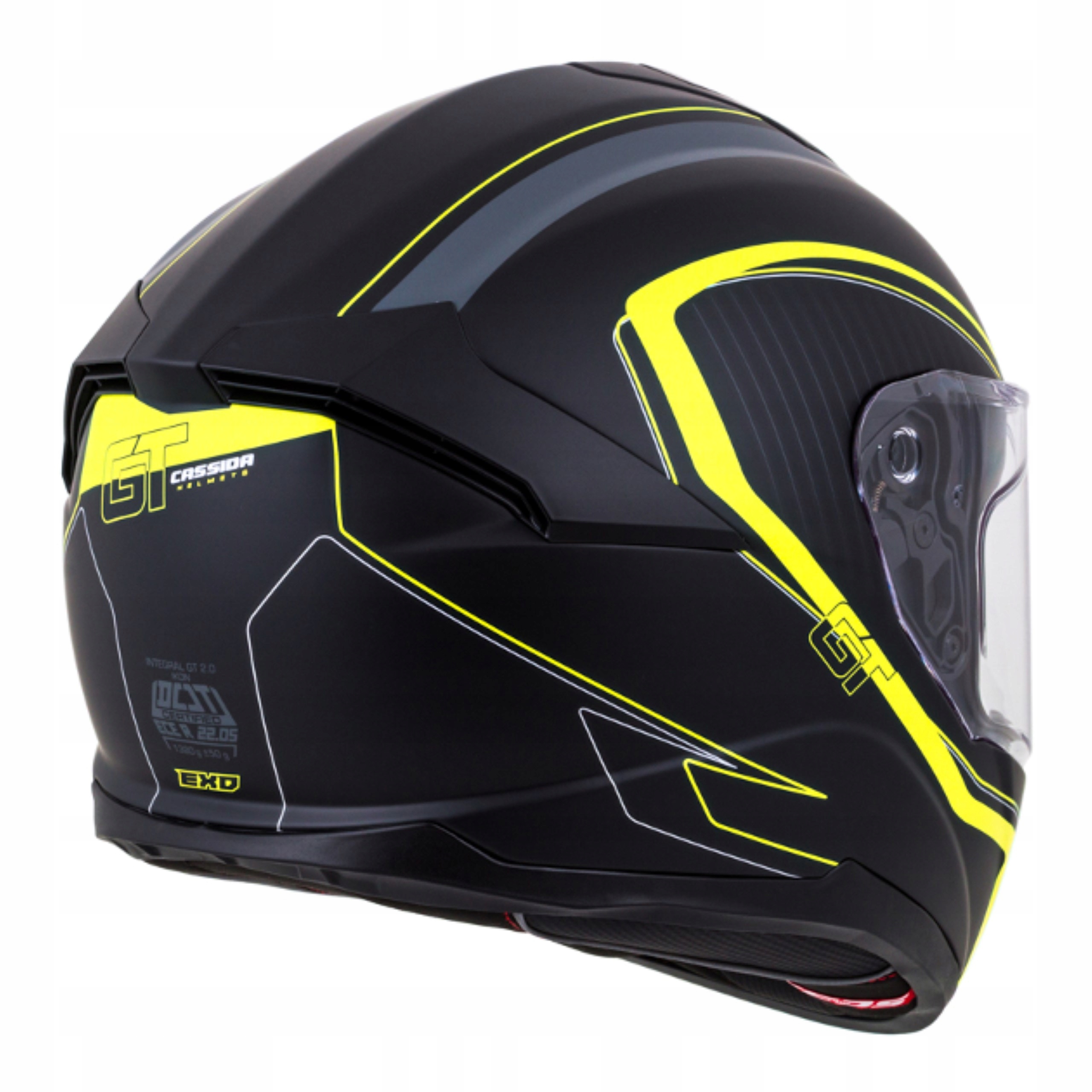 CASSIDA KASK MOTOCYKLOWY GT2 Z WŁÓKNA +PINLOCK XXL Rozmiar XXL