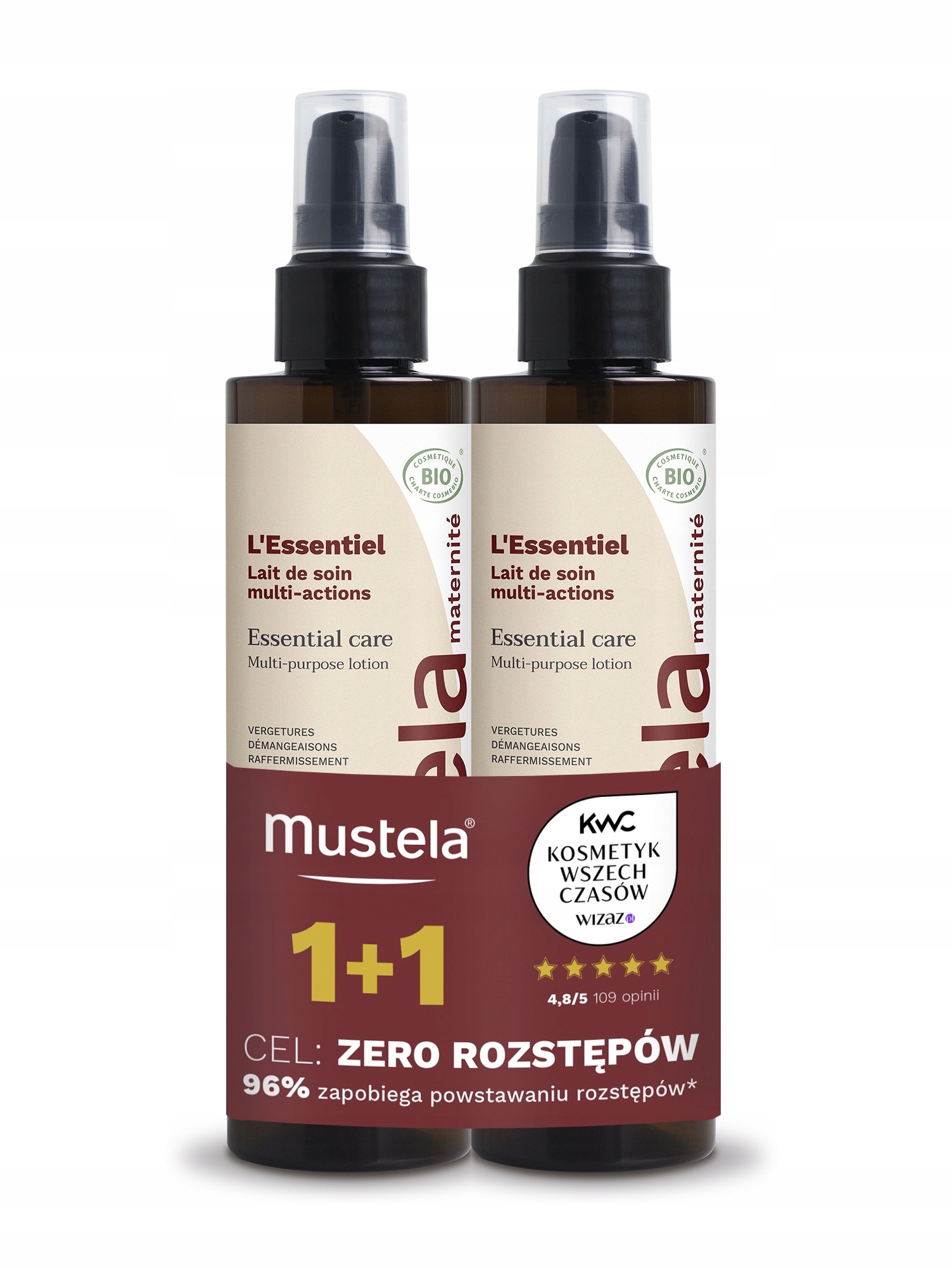 Mustela Duopak Maternite Essential Care Mleczko multifunkcyjne 200ml+200ml