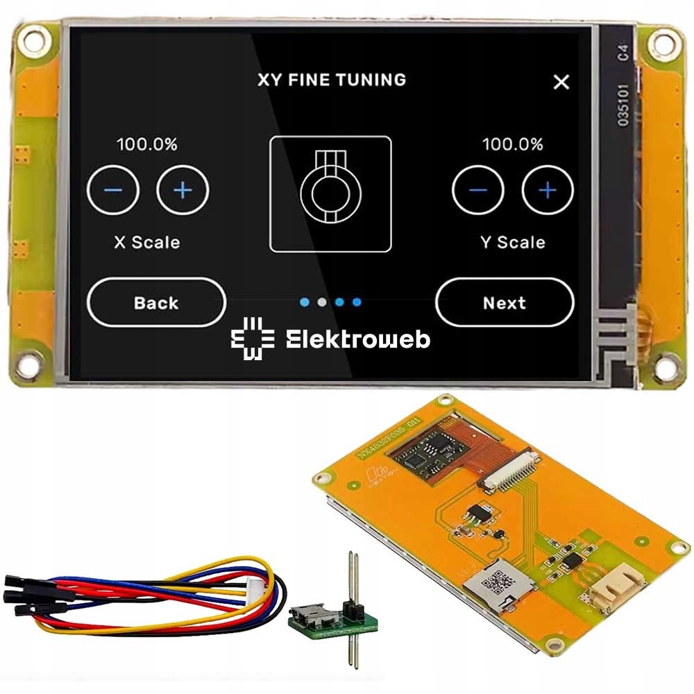 Dotykový LCD displej NX4832F035 Nextion Hmi 3.5" 480x320 odporový