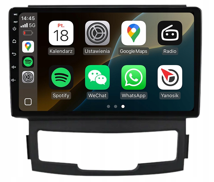 Ssangyong Korando Rádio Navigace Android Apple Carplay Duduauto