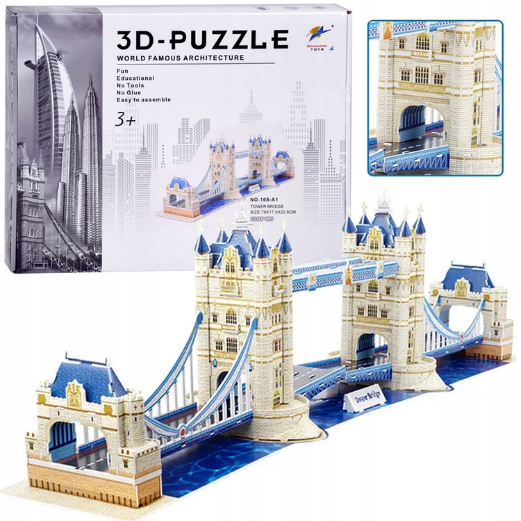 3D ГОЛОВОЛОМКА TOWER BRIDGE 120 ELEM. `ЛОНДОН