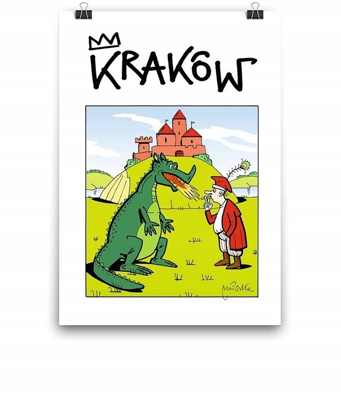Plakat Krakowski Kraków Krakowiak Andrzej Mleczko